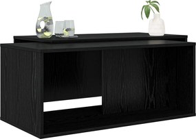 vidaXL Σετ Τραπεζιού Για Καφέ 2 pcs Μαύρη Οξυά Επεξεργασμένο ξύλο