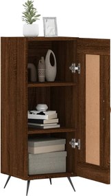 vidaXL Ντουλάπι Καφέ Δρυς 34,5 x 34 x 90 εκ. Επεξεργασμένο Ξύλο