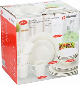 Σετ Πιάτα 16τμχ Alpina 871125216031