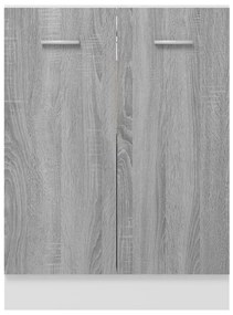 Ντουλάπι Γκρι Sonoma 60 x 46 x 81,5 εκ. από Επεξεργασμένο Ξύλο - Γκρι