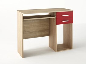 Intrahome Παιδικό γραφείο σε χρώμα δρυς-κόκκινο 100x55x80 Intrahomesa-00652636