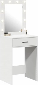 vidaXL Τραπέζι περιποίησης Λευκό 50 x 41 x 135 εκ Επεξεργασμένο ξύλο