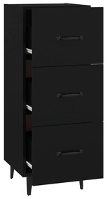 vidaXL Ντουλάπι Μαύρο 34,5 x 34 x 90 εκ. από Επεξεργασμένο Ξύλο