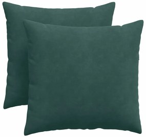 vidaXL Μαξιλάρι Καναπέ 2 pcs Σκούρο Πράσινο 45 x 45 cm