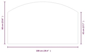 ΠΛΑΚΑ ΤΖΑΚΙΟΥ 100 X 60 ΕΚ. ΓΥΑΛΙΝΗ 324148