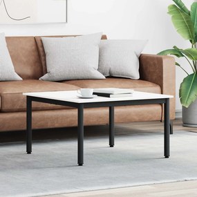 vidaXL Τραπεζάκι σαλονιού Λευκό 80 x 80 x 45 cm Στερεά ξυλεία πεύκου