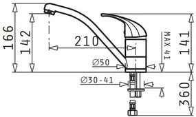 Μπαταρία κουζίνας Pyramis Modo-Μπεζ