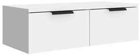 vidaXL Ντουλάπια Τοίχου 2 τεμ. Λευκά 68x30x20 εκ. Επεξεργασμένο Ξύλο
