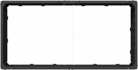 vidaXL Ανεβασμένο Κρεβάτι Μαύρο 151 x 75,5 x 25 εκ. PP