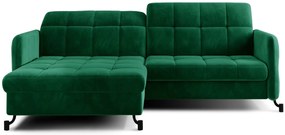 Γωνιακός καναπές Lorette-Prasino Skouro-Αριστερή