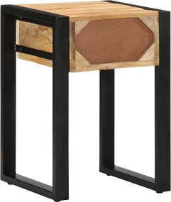 vidaXL Side Table 35x35x50 cm Στερεό ακατέργαστο ξύλο Mango