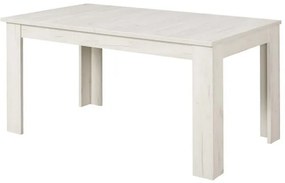 Τραπέζι Τραπεζαρίας Oscar TS 160 Λευκός Δρύς 160,5*90*76,5 εκ.