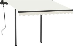 vidaXL Στύλοι Τέντας Σετ Ανθρακί 300 x 245 εκ. από Σίδερο