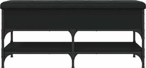 vidaXL Παπουτσοθήκη Μαύρη 102x42x45 εκ. από Επεξεργασμένο Ξύλο