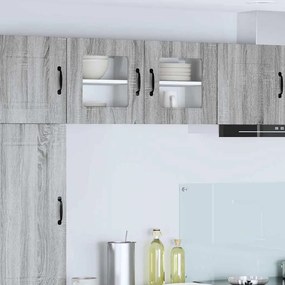 vidaXL Πάνελ πλυντηρίου πιάτων Kalmar 2 pcs Γκρίζο Σονομα