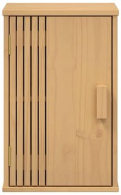 vidaXL Ντουλάπι Μπάνιου με ράφι Καφέ 35 x 30 x 55 cm Μασίφ ξύλο πεύκου