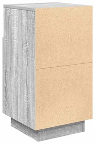 vidaXL Κομοδίνο με 2 συρτάρια Γκρι Sonoma 36x36x68 εκ.