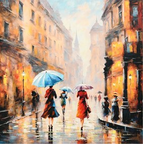 Πίνακας σε καμβά Nightdream II Inart 100x3x100εκ