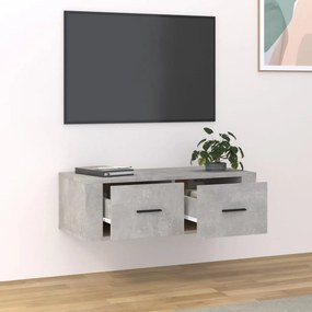 vidaXL Ντουλάπι Τηλεόρασης Κρεμ. Γκρι Σκυρ. 80x36x25εκ. Επεξ. Ξύλο