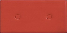vidaXL Κεφαλάρι Τοίχου 12 pcs Κόκκινο 30 x 15 cm Τεχνητό Δέρμα