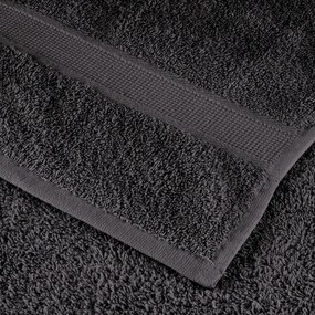 vidaXL Πετσέτες Premium SOLUND 2 τεμ. Ανθρακί 100x200 εκ. 600 γρ./μ²