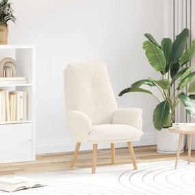 vidaXL Πολυθρόνα Κρεμ 69 x 74 x 93 εκ. Υφάσματος Sherpa