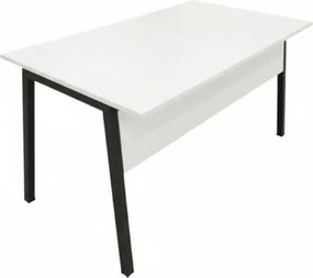 Stewehome μοντέρνο λευκό γραφείο εργασίας 140x70x75 cm