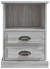 vidaXL Κομοδίνο Γκρι Sonoma 43x36x60 εκ.