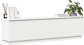 vidaXL Ντουλάπι TV 180 x 38 x 49 εκ Λευκό Επεξεργασμένο Ξύλο