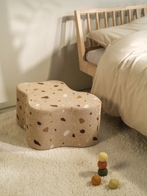 Terrazzo Πουφ Σκαμπο Cloud Υφασμα Μπουκλε / Σενιλ Μπεζ
