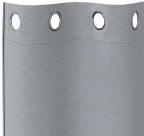vidaXL Κουρτίνες 2 pcs Ανοιχτό γκρι 225 x 140 εκ. Πολυεστέρας