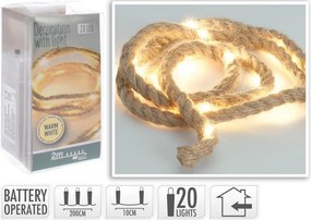 ΓΙΡΛΆΝΤΕΣ ΑΠΟ ΣΧΟΙΝΊ ROPE 2MTR 20 WARM WHITE LED AXS501020
