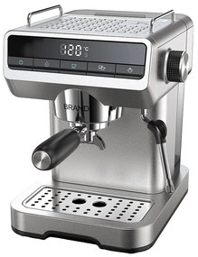 Finlux FEM-1866 Χειροκίνητη Μηχανή Espresso 1150W Πίεσης 20bar, Ασημί