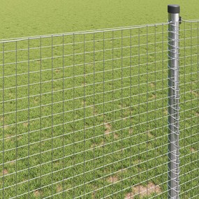 vidaXL Συγκολλητός φράχτης από σύρμα 5000 x 120 εκ Ασημί