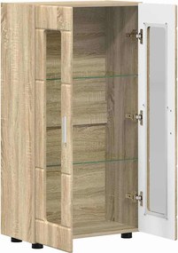 vidaXL Πλαϊνό γραφείο με ράφι FLORIN Δρύς Sonoma 55,5 x 29 x 100 εκ