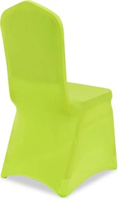 vidaXL Καλύμματα Καρέκλας Ελαστικά 4 τεμ. Πράσινα