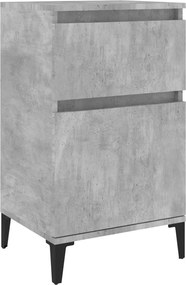 vidaXL Κομοδίνο Γκρι Σκυροδέματος 40x35x70 εκ.