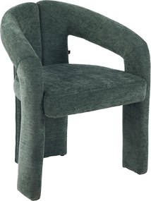 ΠΟΛΥΘΡΟΝΑ ΤΡΑΠΕΖΑΡΙΑΣ NEZA HM18362.04 ΠΡΑΣΙΝΟ ΥΦΑΣΜΑ 64x60x76,5Υεκ