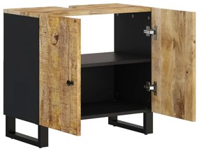 vidaXL Έπιπλο Νιπτήρα 62 x 33 x 58 εκ. Μασίφ Ξύλο Μάνγκο &amp; Επεξ. Ξύλο