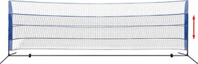 vidaXL Σετ Φιλέ Μπάντμιντον 500 x 155 εκ. με Μπαλάκια Μπάντμιντον
