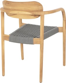 ΠΟΛΥΘΡΟΝΑ OSLO HM9636.08 ΞΥΛΟ TEAK ΦΥΣΙΚΟ &amp; ΣΧΟΙΝΙ--B’ΔΙΑΛΟΓΗΣ 55x54x80Yεκ.