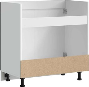 vidaXL Ντουλάπι βάσης νεροχύτη Kalmar Μαύρο 80x46x81,5 εκ. Επεξ. Ξύλο