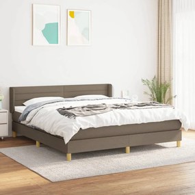 ΚΡΕΒΑΤΙ BOXSPRING ΜΕ ΣΤΡΩΜΑ TAUPE 160X200 ΕΚ. ΥΦΑΣΜΑΤΙΝΟ 3130365