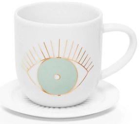 Φλυτζάνι Espresso Με Πιατάκι Carey RD0051492 5,7x6cm Multi Raeder Πορσελάνη
