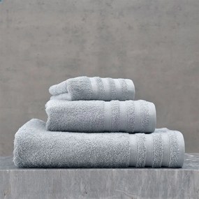 Πετσέτες Lagoon Σετ 5τμχ Light Grey Ρυθμός Towels Set 100% Βαμβάκι