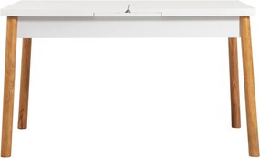 Τραπέζι Επεκτεινόμενο Πεύκο Atlantic / Λευκό SANTIAGO 153x75x75