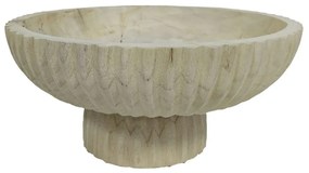 Διακοσμητικό Μπωλ Με Βάση Sonto 032630 30x30x14cm Natural Ξύλο