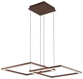 Κρεμαστό φωτιστικό LED LINUS μεταλλικό καφέ Viokef 4173600 Καφέ