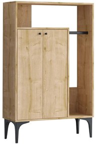 Παπουτσοθήκη Julia 393MRD1413 90x40x145cm Oak Μοριοσανίδα, Μελαμίνη
