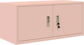 vidaXL Ντουλάπι αποθήκευσης Ροζ 90 x 40 x 40 εκ Ατσάλι